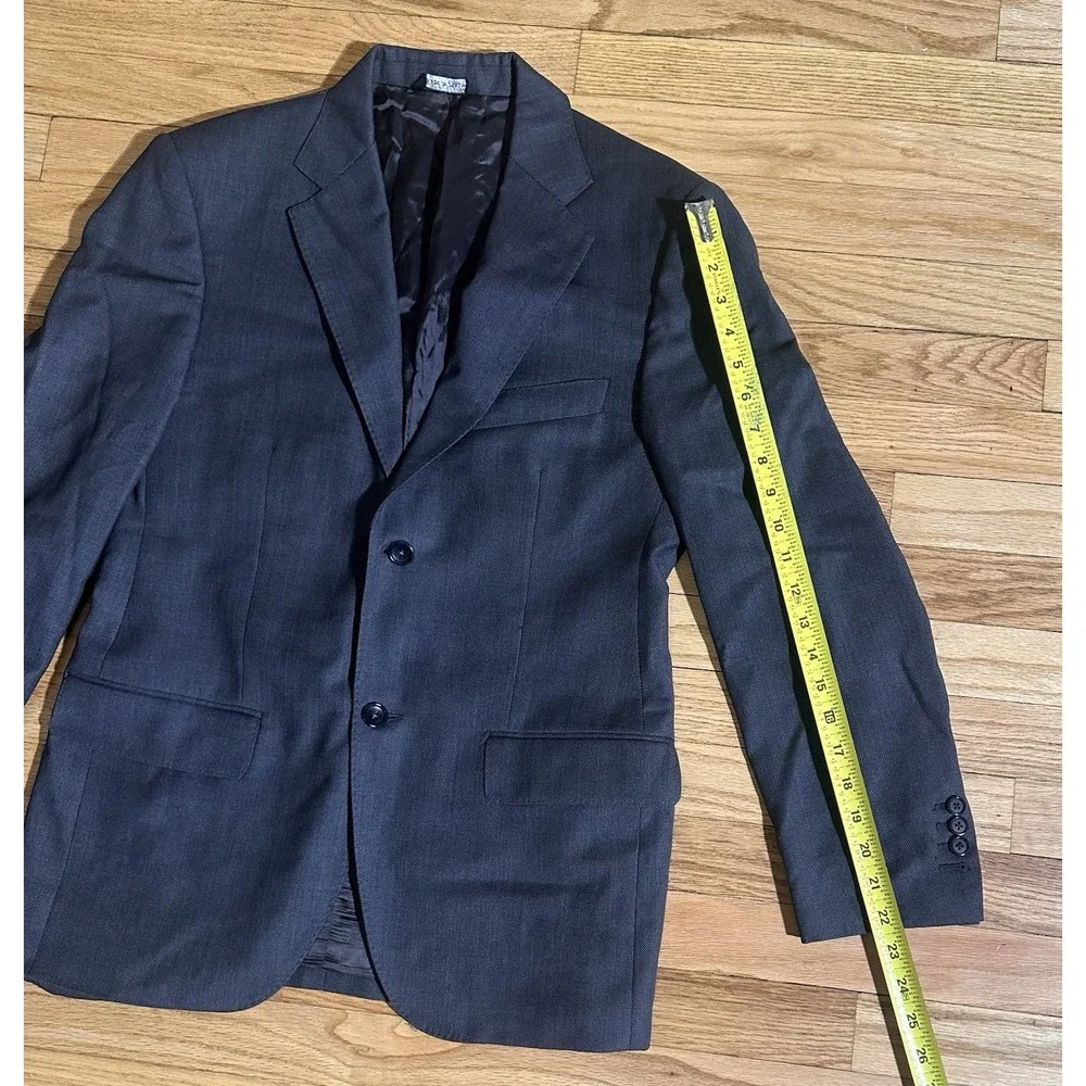 Piattelli x Reda Italian Wool Sport Coat Blazer - Dark Gray Corporate Indie